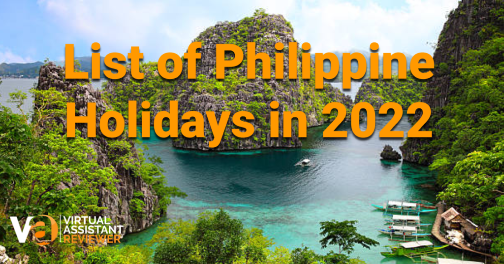List of Philippine Holidays in 2022