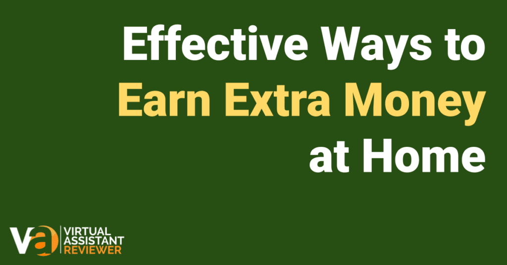 Effective Ways to Earn Extra Money at Home