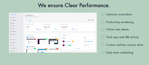 ClearDesk Work Performance Monitoring