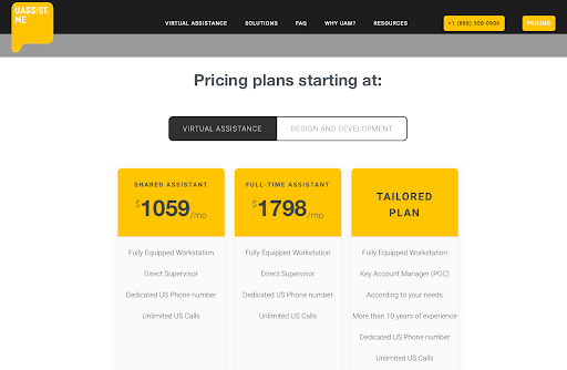 UAssistme Pricing Plans